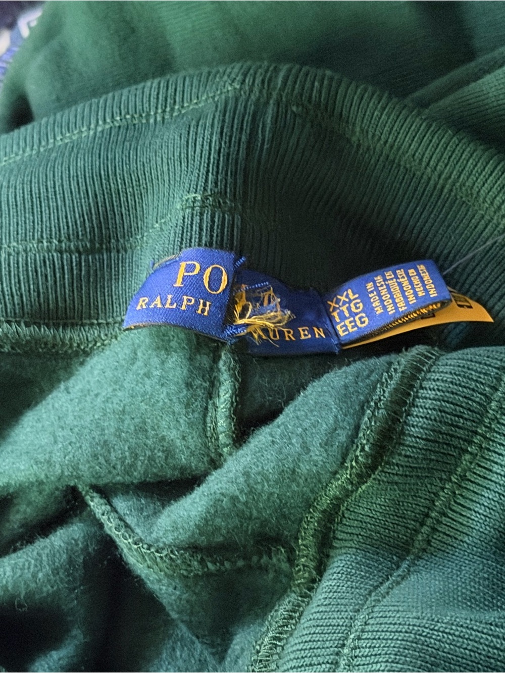 Polo Ralph Lauren Pants Womens XXL Green Joggers Sweatpants Drawstring Pony NWOT - Picture 6 of 6